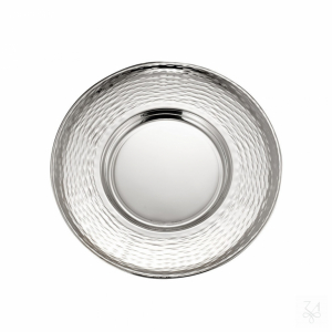 Kiddush Plate Hammered D.-15,5cm 1