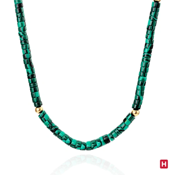 Colar Hassu Golden - Green 1