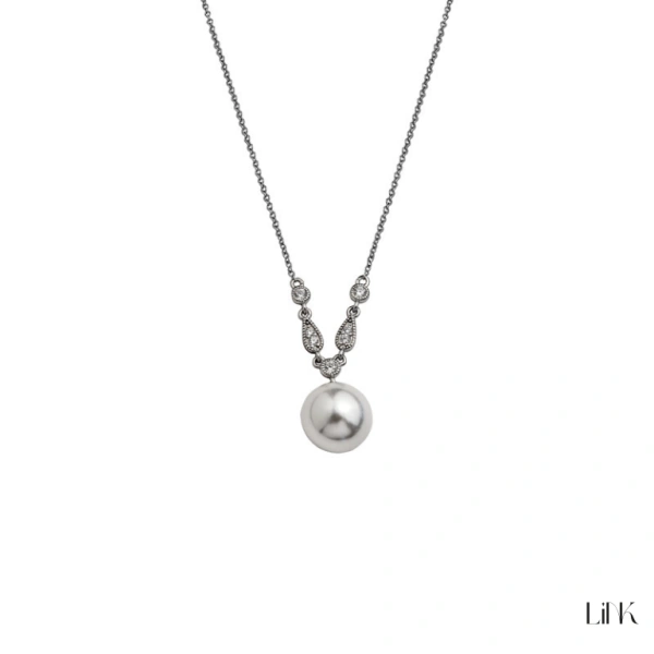 COLLAR CON CIRCONIAS Y PERLA 1