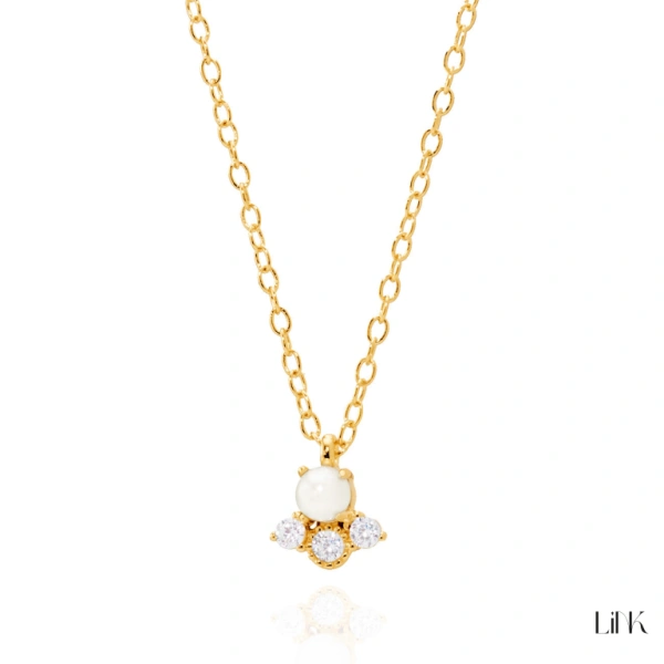 COLLAR CON CIRCONITAS DORADO 1