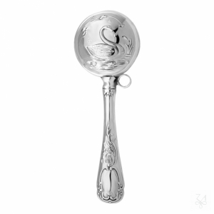 SONAJERO EN PLATA CON MANGO- CISNE 1