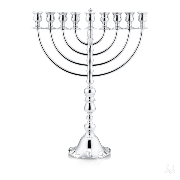 STERLING SILVER RELIGIOUS MENORAH VERONA SMALL 2