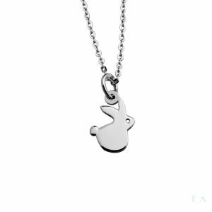 COLLAR EN PLATA - MOD. CONEJITO 1