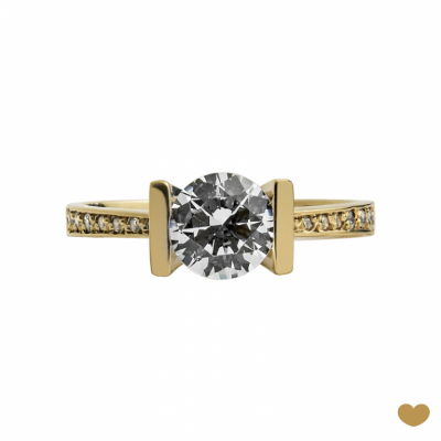 Anel Passion Gold 9k 2