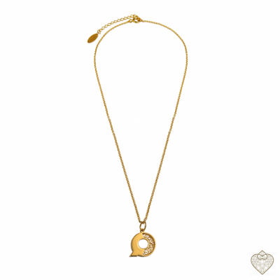 Filigree Necklace Saudade - Letter Q 2