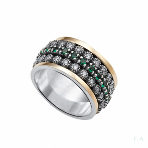 Spinner Ring FA with Marcasite 1