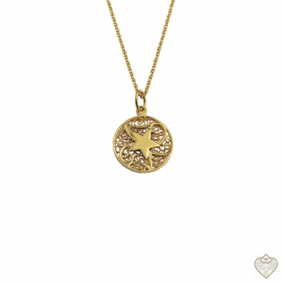 Filigree Necklace Saudade - Star 1