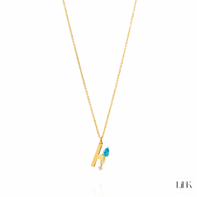 Necklace LINK - Letter H 2