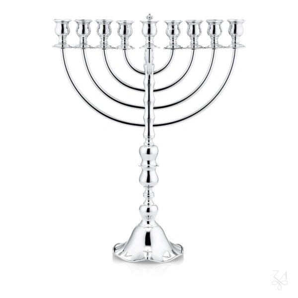 STERLING SILVER RELIGIOUS MENORAH VERONA SMALL 1