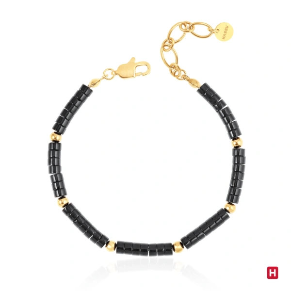 Bracelet Hassu Golden - Black 1