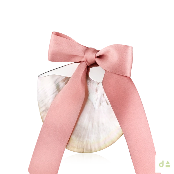 CONCHA BAUTISMO MADREPERLA LAZO ROSA 2