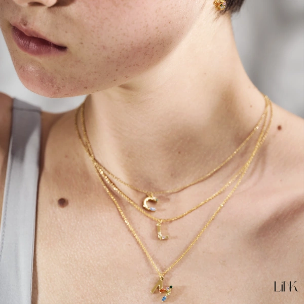 Necklace LINK - Letter L 4