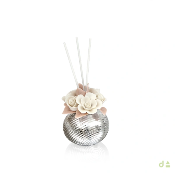 BIBELOT PERFUMADOR ROSA BLANCA 8x8 2