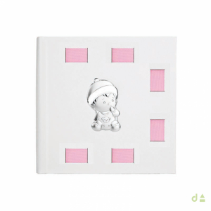 ALBUM 20X25 C/CINTA ROSA - MOD. BABY 1