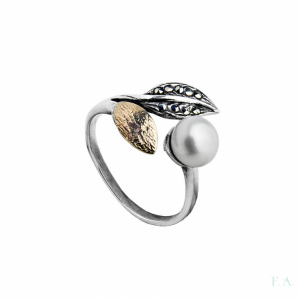 Ring FA with Marcasite - Natur 1