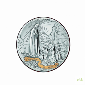 CUADRO ICONO REDONDO N.S. FATIMA 5CM DORADO 1