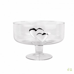 TAZA H.17CM DIAM. 24CM C/  CORAZON DOBLE 1