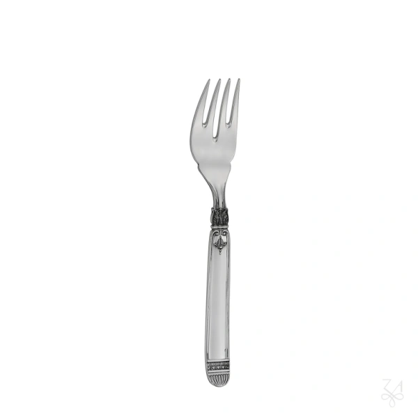 STERLING SILVER FISH FORK HEAVY IMPERO DIRETTORIO 1