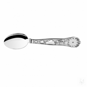 Baby Spoon - Mod. Stork and Clock 1