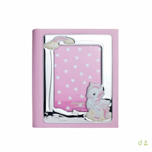 ALBUM C/ MARCO UNICORNIO 13X18 - BORDO 3CM ROSA 1