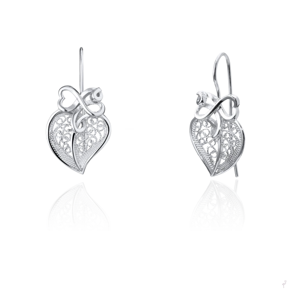 PENDIENTES CORAZÓN SAUDADE 2