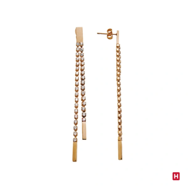PENDIENTES HASSU "GLAMOUR I" - ROSA 1
