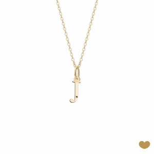 Colar Passion Gold 19.2k - Letra J 1