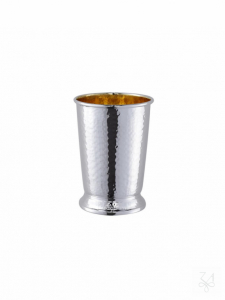 Kiddush Cup Hammered w/ Base 3