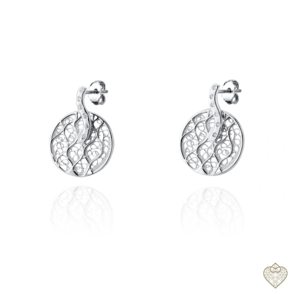 PENDIENTES FILIGRANA EN PLATA C/ CIRCONIAS 1