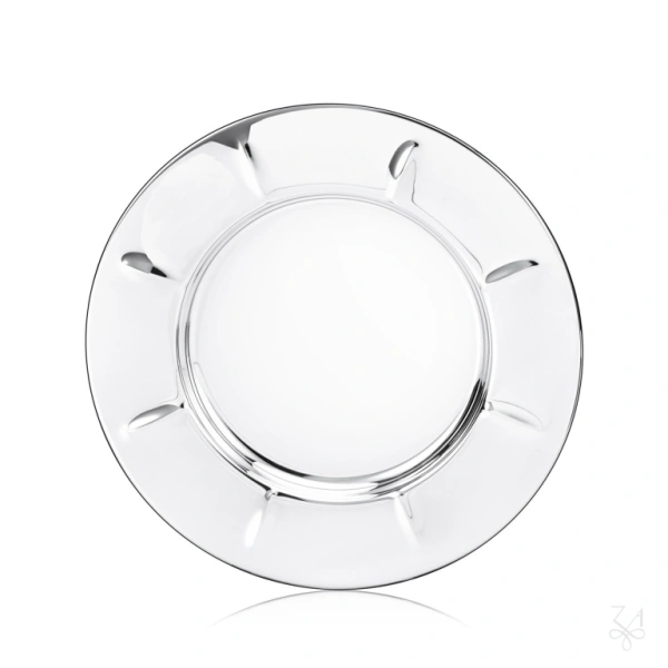 STERLING  SILVER PLAIN PLATE ZURICH D.16.5 CM 1