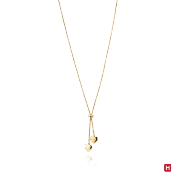 COLLAR HASSU CORAZONES DORADO 2