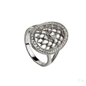 ANILLO EN PLATA C/ CIRCONIAS 1