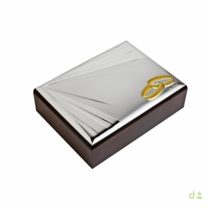 CAJA MADERA 21X16 C/ APLICACIÓN 50 ANIVERSARIO 1