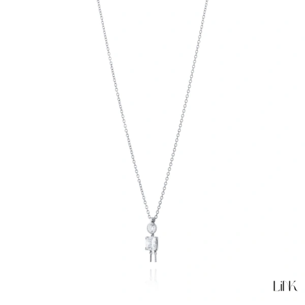 COLLAR LINK - NIÑO PIEDRA BLANCA 4