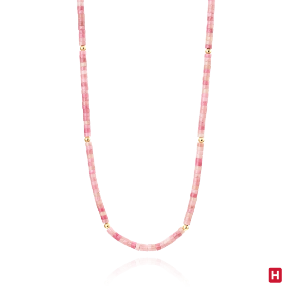 Colar Hassu Golden - Pink 2