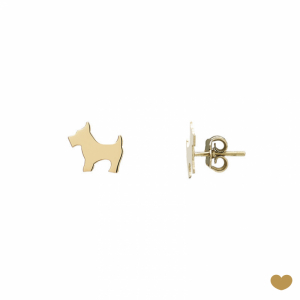Brincos Passion Gold 19.2k - Cão 1