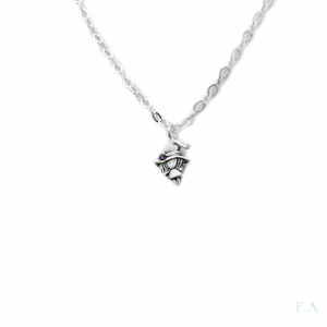 COLLAR TRINITY EN PLATA- MOD. NIÑA CON PIEDRA 1