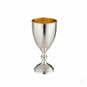 Kiddush Plate Hammered D.-15,5cm 2