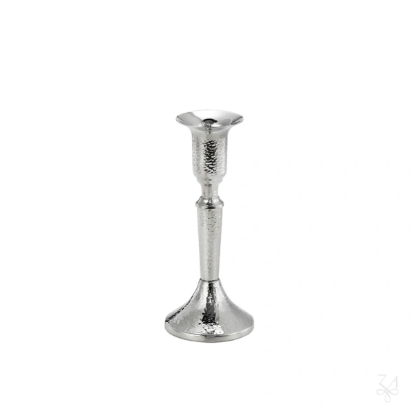 STERLING SILVER LIGHT HAMMERED CANDLESTICK 1