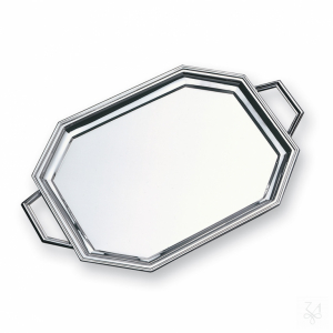 Octagonal Tray - 46x36cm - With Handles 1