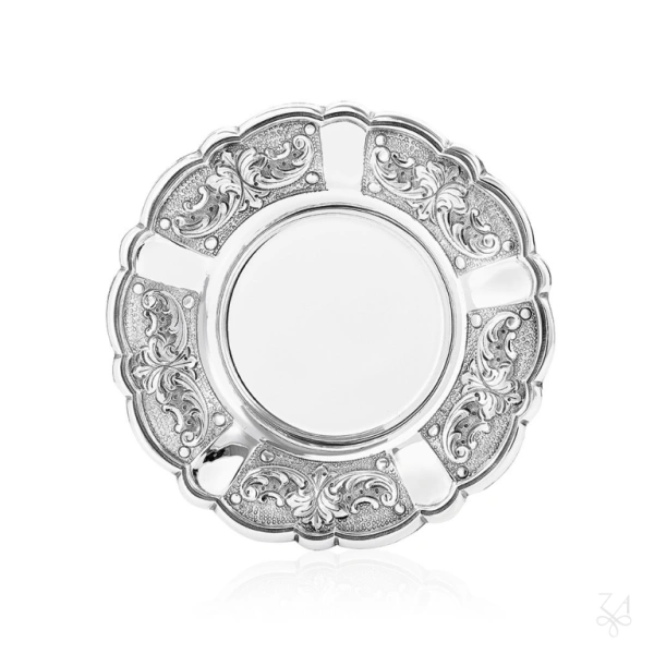 STERLING-SILVER RELIGIOUS BAR MITZVAH PLATE 1