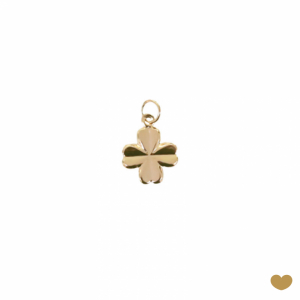 Berloque Passion Gold 19.2k - Trevo 1