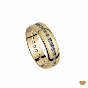 Aliança Passion Gold 9k - 6.2 mm 1