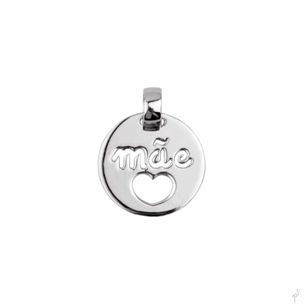 MEDALHA ADORO-TE MÃE + CORAÇÃO 1