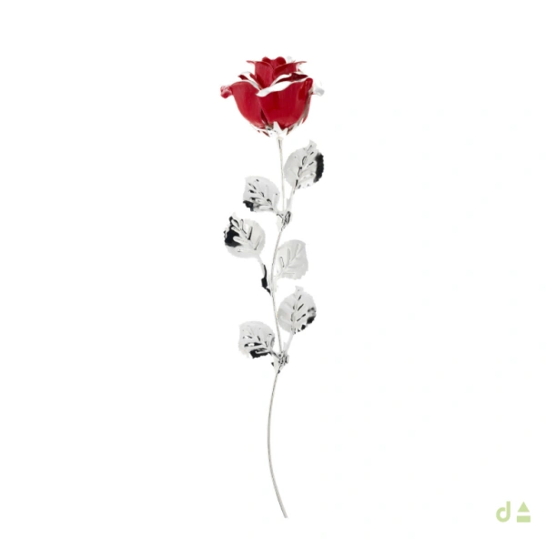 BIBELOT ROSA COLOR ROJA 39CM 1