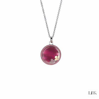 COLLAR PLATA925/ORO9K- 56 CIRCONITAS -4CM- ISABELLA 1