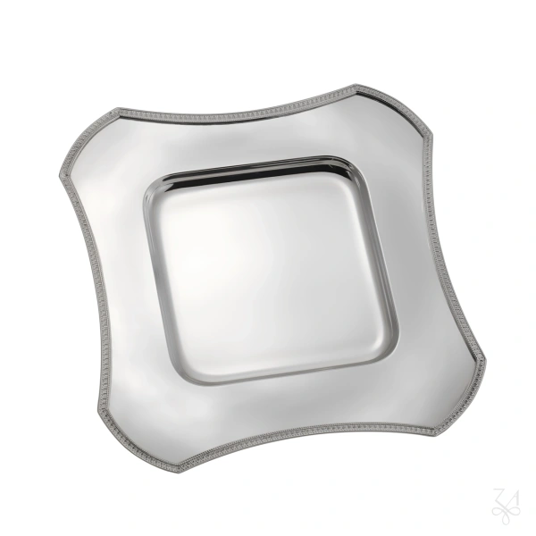 Square Plate 27x27 Border Impero 1