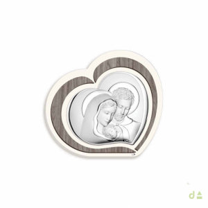 CUADRO CORAZÓN 15X13CM SAGRADA FAMILIA 1