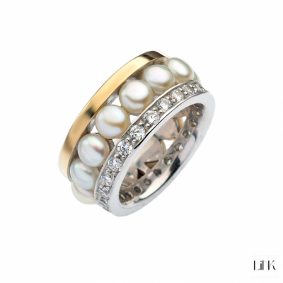 ALIANZA PLATA925/ORO9K- 26 CIRCONITAS- HARMONIA 1