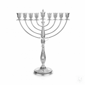 Menorah - Mod. Inglese II Chiseled, 9 Lights 1